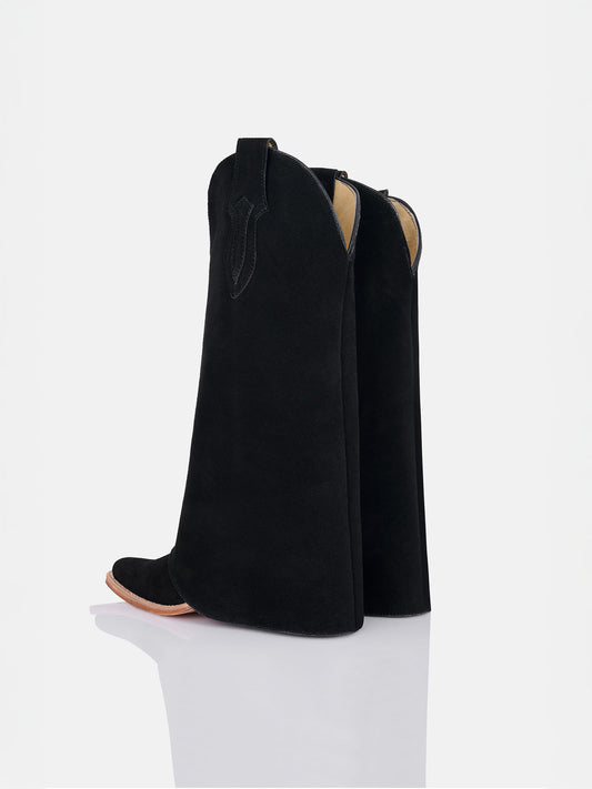 BLACK SUEDE BOOTS