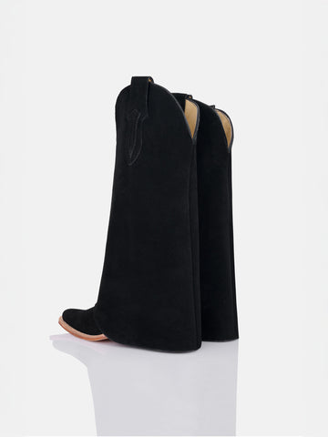 BLACK SUEDE BOOTS
