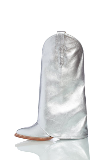 MID SILVER COWBOY BOOTS