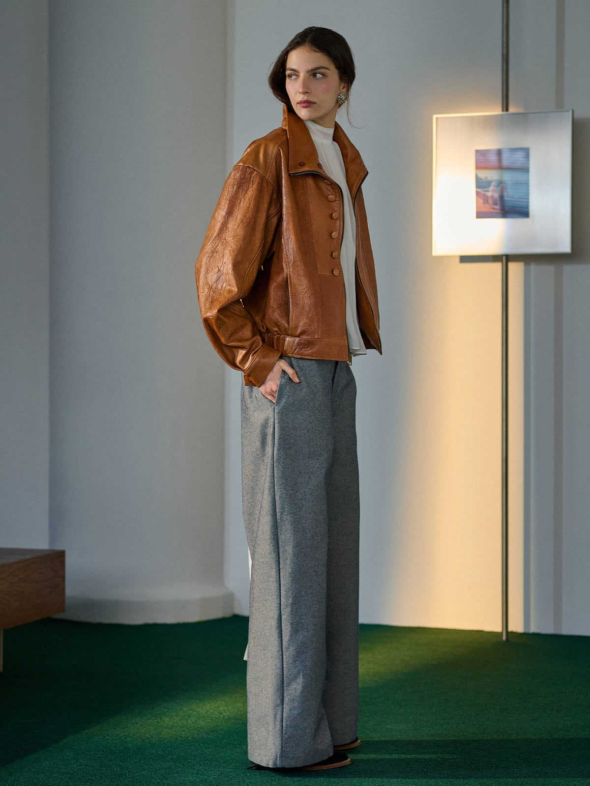MARIA LEATHER JACKET