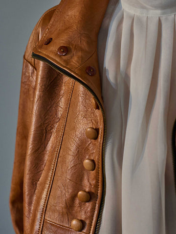 MARIA LEATHER JACKET