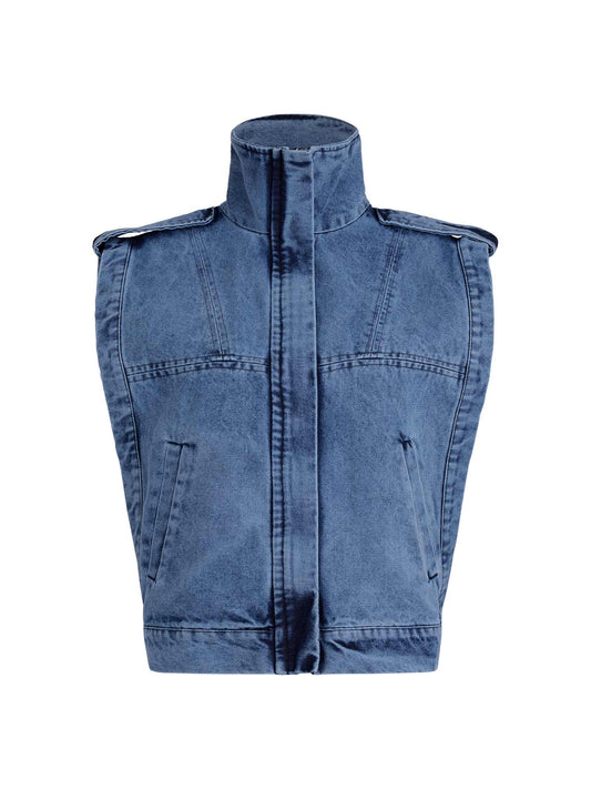 ISADORA VEST BLUE