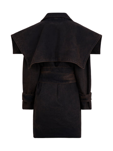 JAVI TRENCH DENIM BLACK