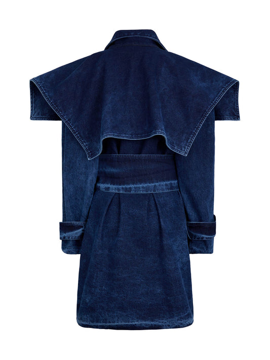 JAVI TRENCH DENIM BLUE