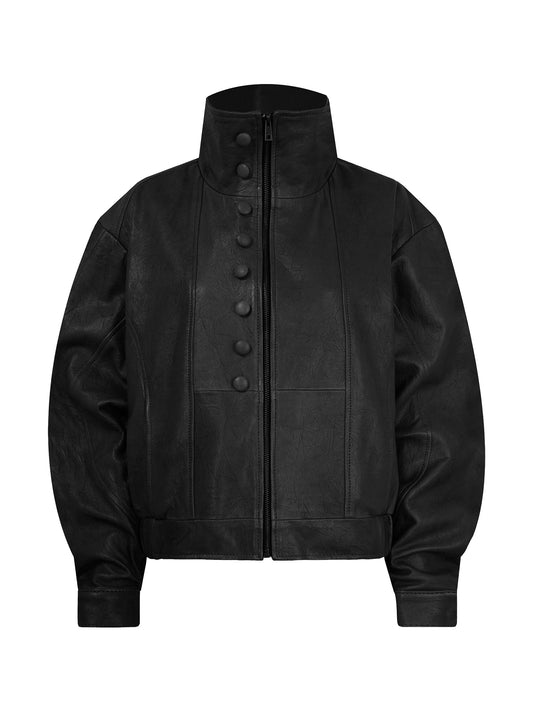 MARIA LEATHER JACKET BLACK
