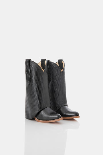 MIDI BRAIDED COWBOY BOOTS