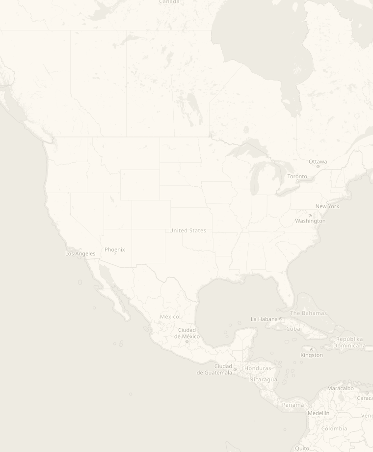 Map of Mexico City and New York